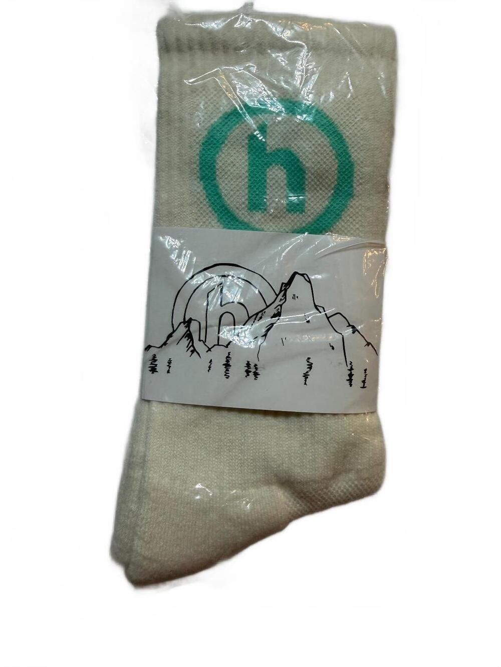Hidden NY Classic Socks Natural Tiffany Blue New H-101566